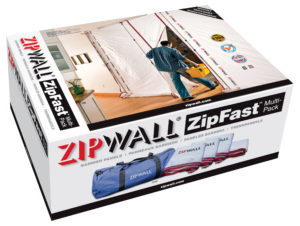 dust barrier system, système de barrière anti-poussière, staubschutzsystem, ZipWall ZipFast